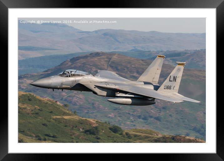 F-15C Eagle (86-166) 493rd  FS 'The Grim Reapers' Framed Mounted Print by Steve Liptrot