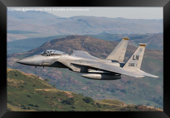 F-15C Eagle (86-166) 493rd  FS 'The Grim Reapers' Framed Print by Steve Liptrot