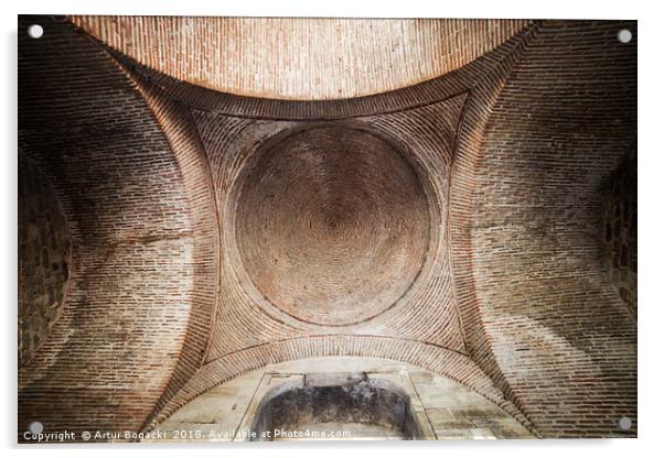 Medieval Dome Interior Acrylic by Artur Bogacki