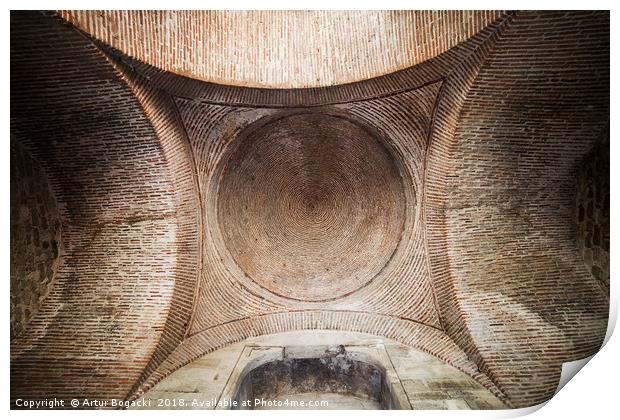 Medieval Dome Interior Print by Artur Bogacki