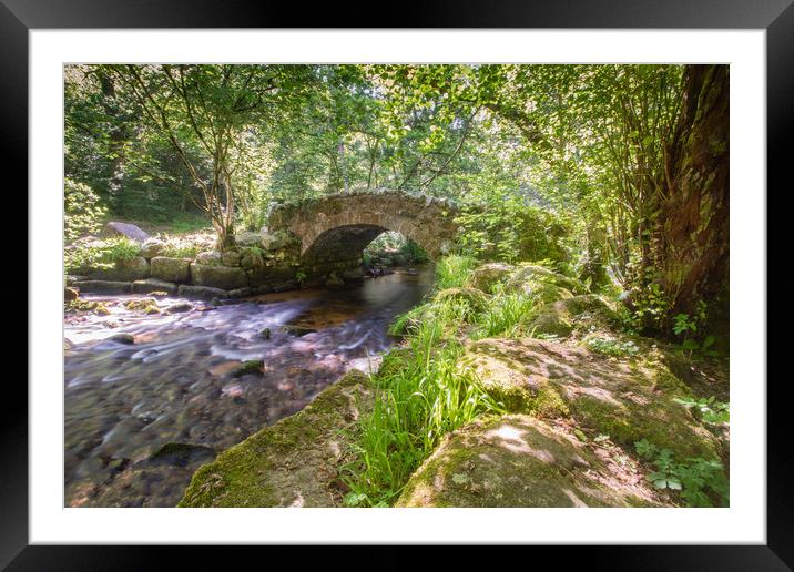 Hisley Bridge, Dartmoor Framed Mounted Print by Images of Devon