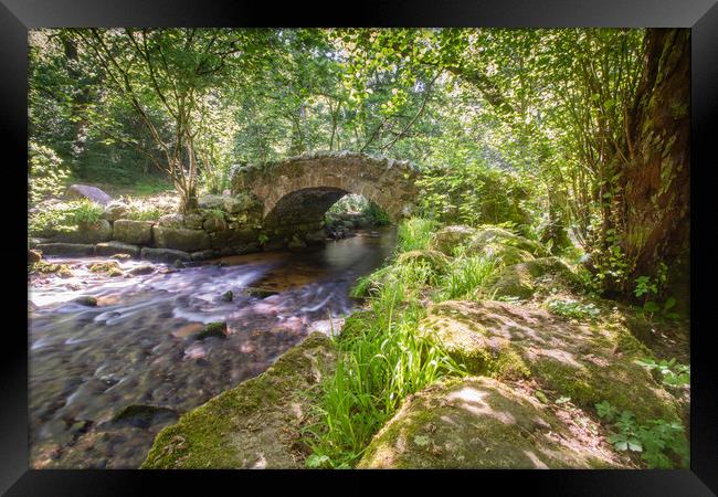 Hisley Bridge, Dartmoor Framed Print by Images of Devon