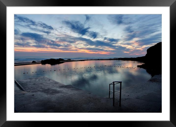Bude Seapool Cornwall Framed Mounted Print by Maggie McCall