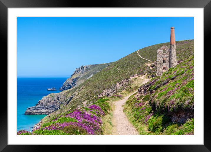 Rustic Charm of an Ancient Tin Mine Framed Mounted Print by Kevin Snelling