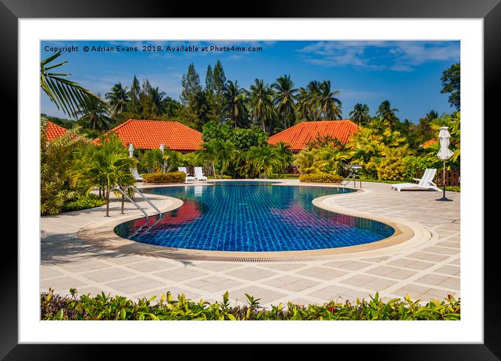 Tropical Paradise Thailand Framed Mounted Print by Adrian Evans