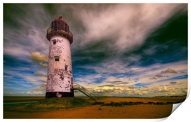 Talacre Lighthouse 5 Print by colin ashworth