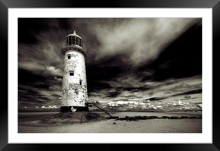 Talacre Lighthouse 6 Framed Mounted Print by colin ashworth