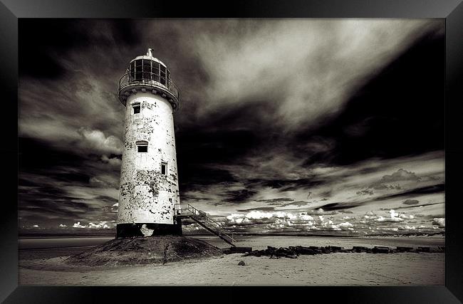 Talacre Lighthouse 6 Framed Print by colin ashworth
