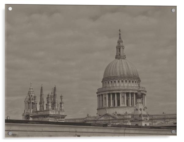 St Pauls Cathedral     Acrylic by Victor Burnside