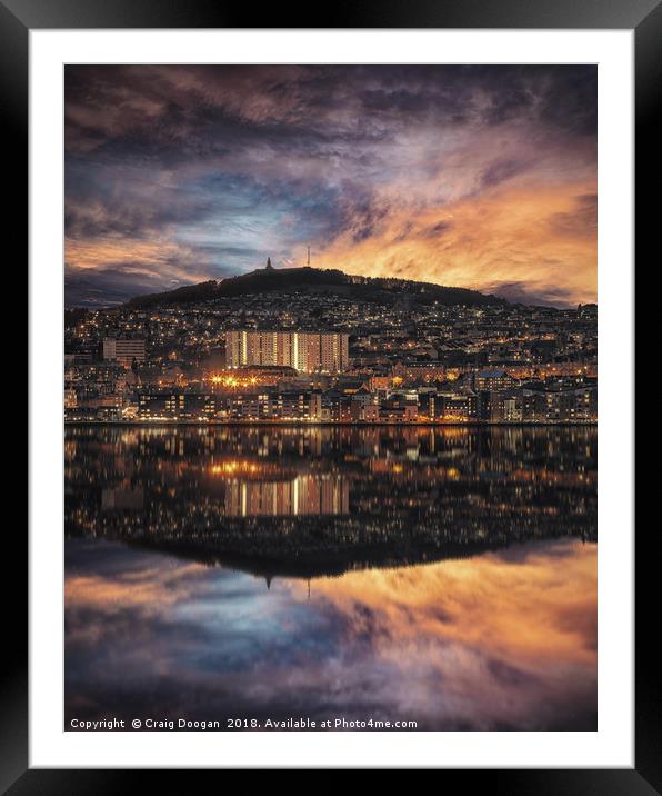 Dundee City Framed Mounted Print by Craig Doogan