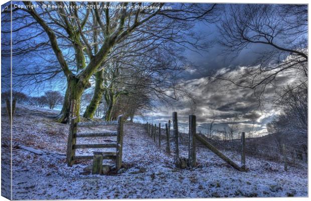Winter Footpath Canvas Print by Kevin Arscott
