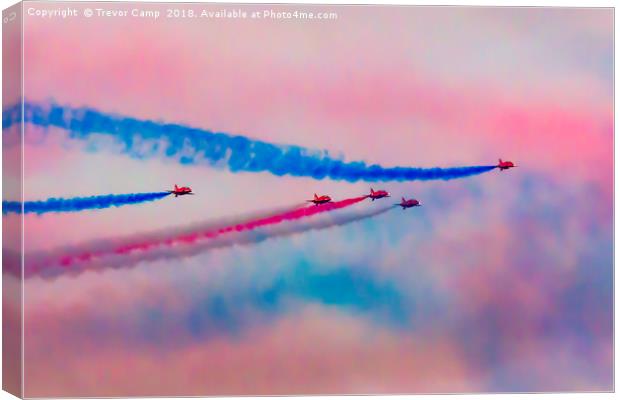 Red Arrows - 03 Canvas Print by Trevor Camp
