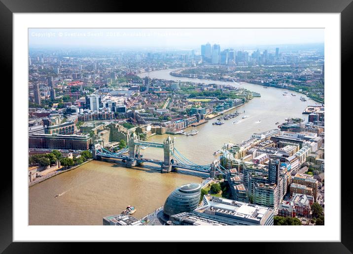 Vast London Framed Mounted Print by Svetlana Sewell