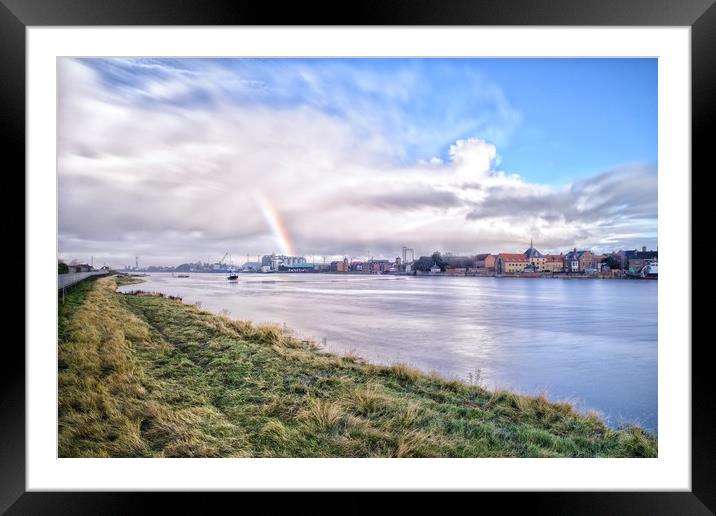 King’s Lynn as seen from across the Great Ouse  Framed Mounted Print by Gary Pearson