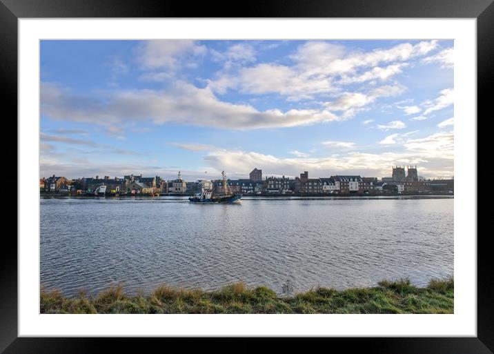 Historical King’s Lynn from West Lynn Framed Mounted Print by Gary Pearson