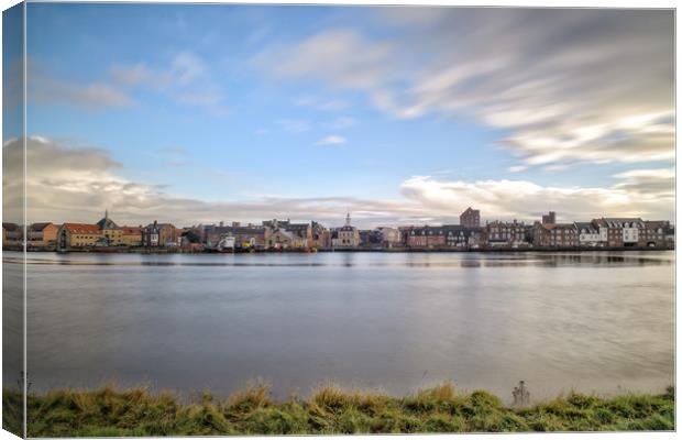 Historical King’s Lynn from across the Ouse Canvas Print by Gary Pearson