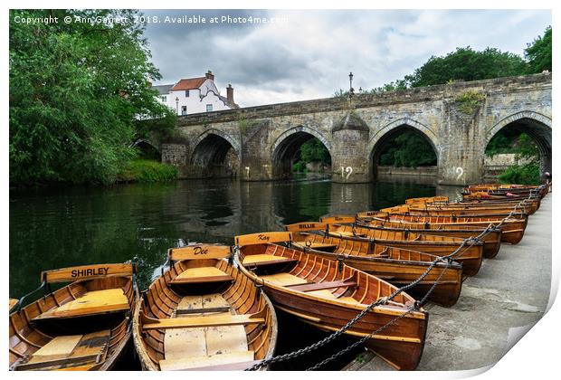 Elvet Bridge Durham Print by Ann Garrett