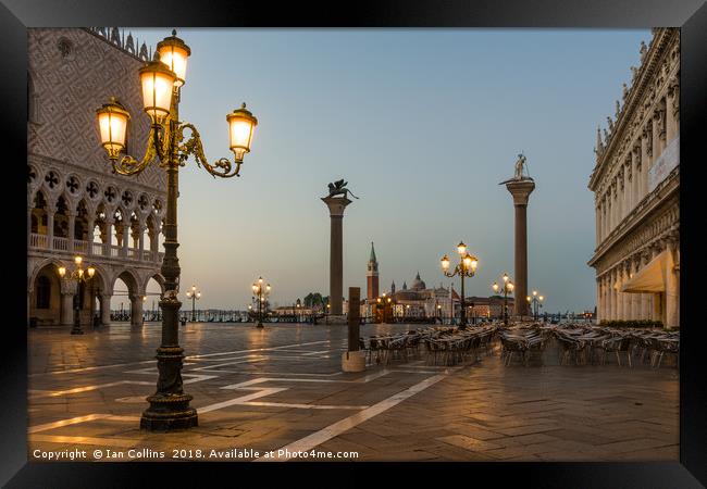 Sunrise in San Marco Framed Print by Ian Collins