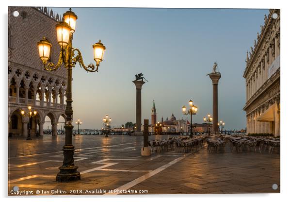 Sunrise in San Marco Acrylic by Ian Collins