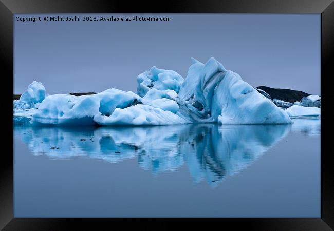 Jökulsárlón Iceberg Framed Print by Mohit Joshi