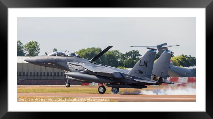 F-15E Strike Eagle Framed Mounted Print by Jason Wells
