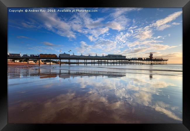Reflections at Paignton Framed Print by Andrew Ray