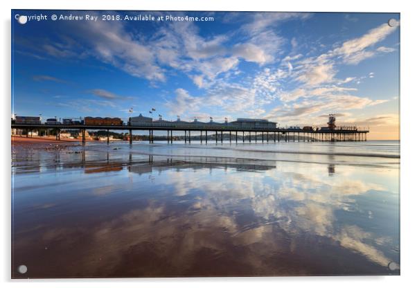 Reflections at Paignton Acrylic by Andrew Ray