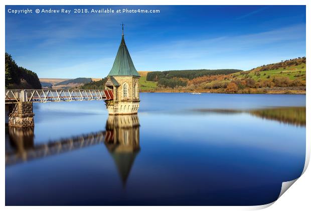 Pontsticill Reservoir Print by Andrew Ray