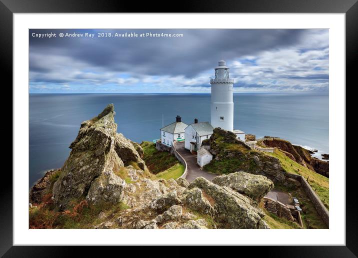 Lighthouse at Start Point Framed Mounted Print by Andrew Ray