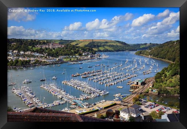 Above the River Dart (Kingswear) Framed Print by Andrew Ray
