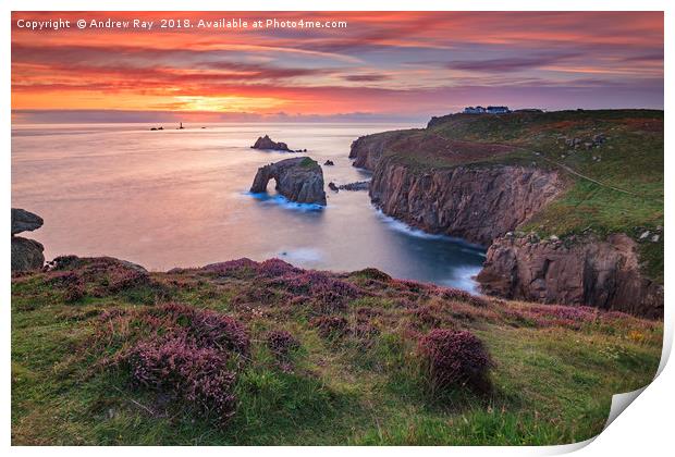 Sunset at Land's End Print by Andrew Ray