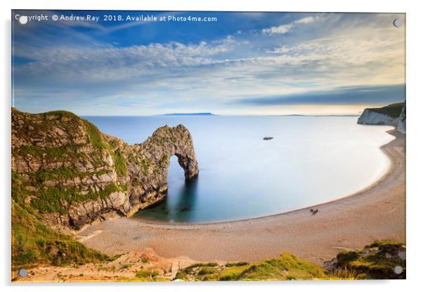 Above Durdle Door Acrylic by Andrew Ray