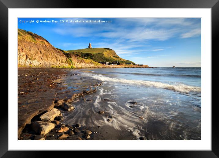 Wave Pattern at Kimmeridge by Andrew Ray Framed Mounted Print by Andrew Ray