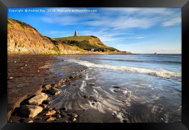 Wave Pattern at Kimmeridge by Andrew Ray Framed Print by Andrew Ray