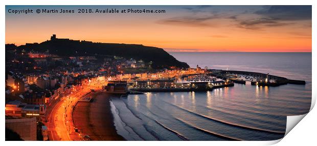 Dawn Over the South Bay - Scarborough Print by K7 Photography