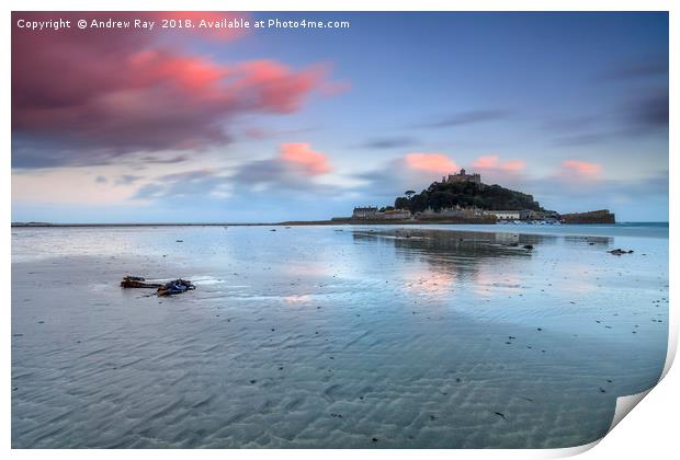 Beach View (St Michael's Mount)  Print by Andrew Ray