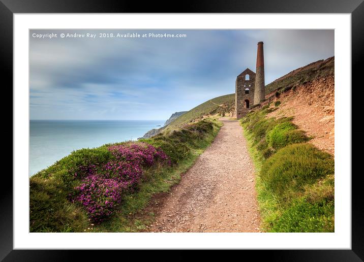 Footpath to Towanroath Engine House (Wheal Coates) Framed Mounted Print by Andrew Ray