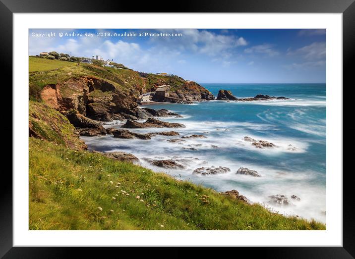 Towards Lizard Point Framed Mounted Print by Andrew Ray