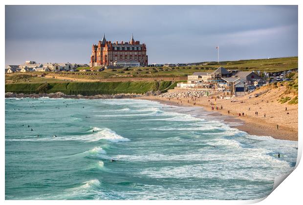 Fistral Beach Print by Roger Green