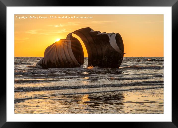 Marys Shell At Sunset Framed Mounted Print by Gary Kenyon