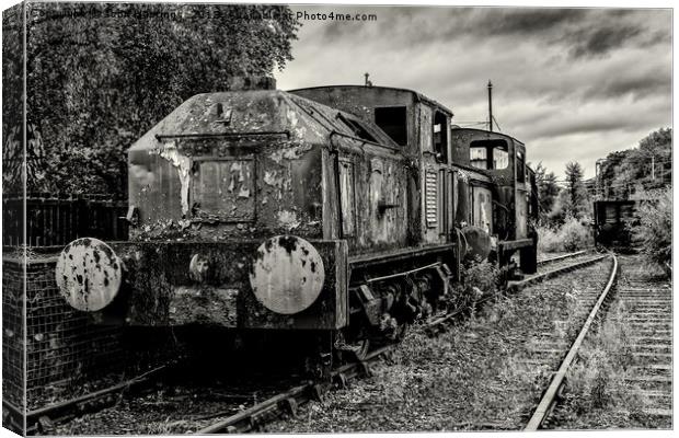 Relics of the Rails Canvas Print by John Hastings