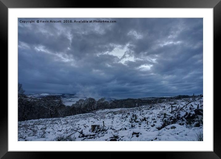 Cold winter afternoon, Brecon National Park, Wales Framed Mounted Print by Kevin Arscott
