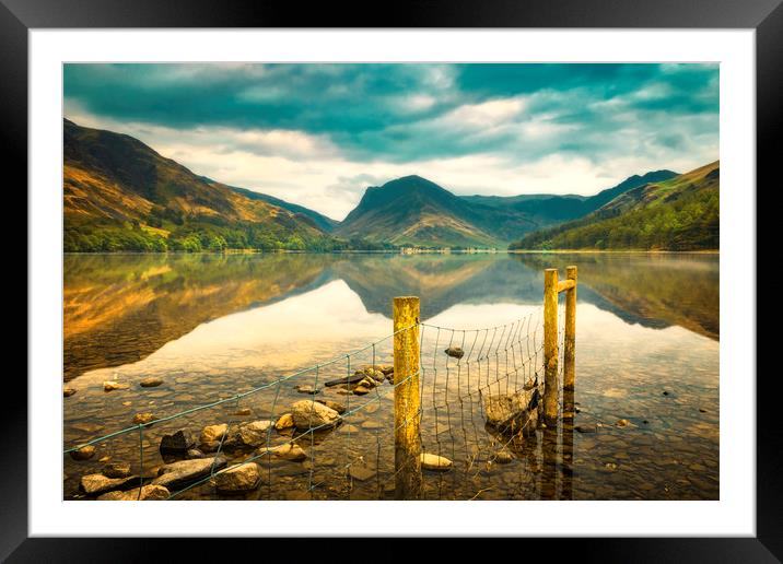 Buttermere lake Framed Mounted Print by Kevin Elias