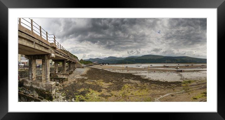 Barmouth on a cloudy Day Framed Mounted Print by Philip Brown