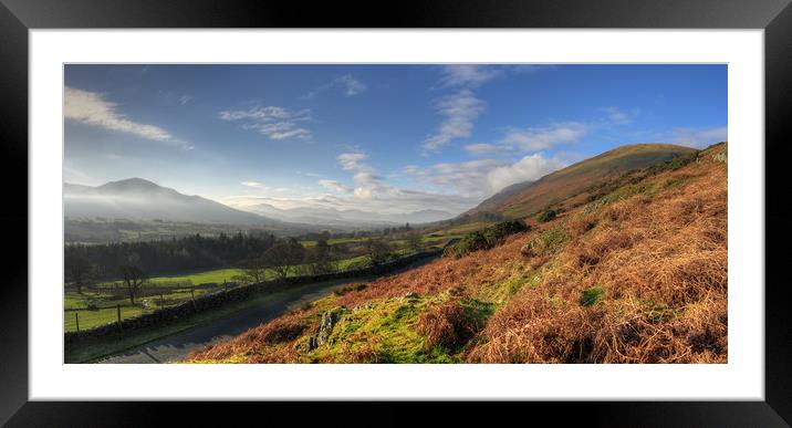 A Lake District Landscape Framed Mounted Print by Philip Brown