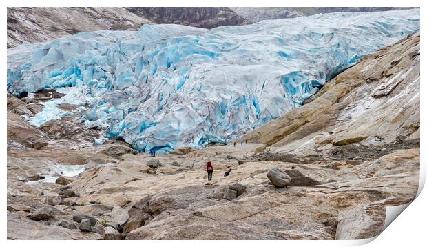 glacier in Norway Print by Hamperium Photography