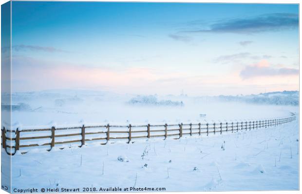 Winter Dawn Canvas Print by Heidi Stewart