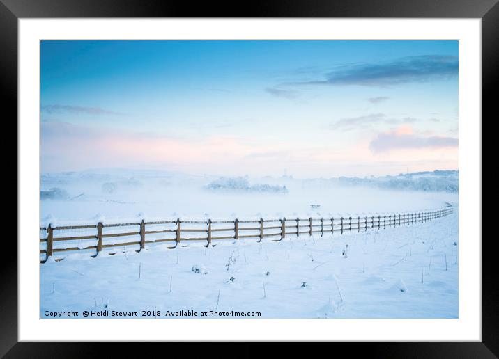 Winter Dawn Framed Mounted Print by Heidi Stewart