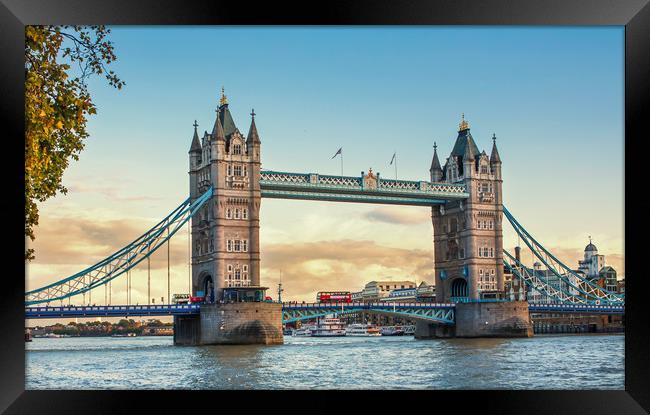 Tower Bridge London Framed Print by Hamperium Photography