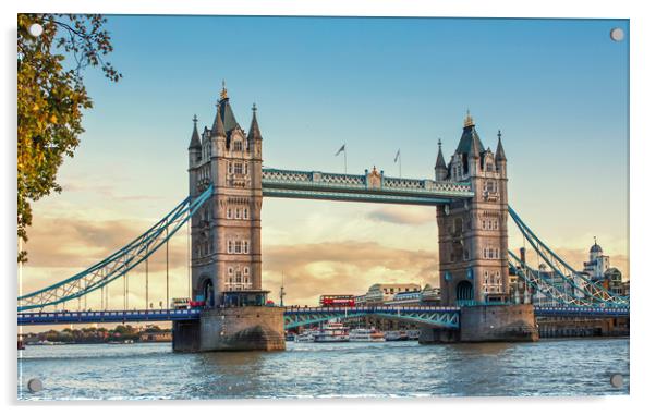 Tower Bridge London Acrylic by Hamperium Photography